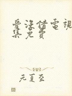 爱没错电视剧全集免费