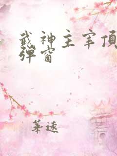 武神主宰顶点无弹窗