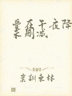 爱在午夜降临时未删减