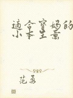 适合宝妈的做的小本生意