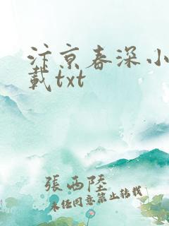 汴京春深小说下载txt