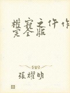 权宠之仵作医妃完全版