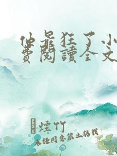 他最狂了小说免费阅读全文