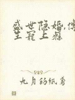 盛世隐婚,傅先生宠上瘾