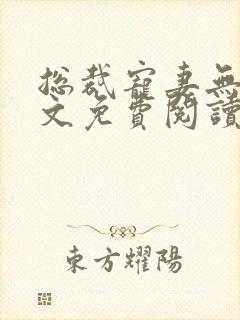 总裁宠妻无度全文免费阅读