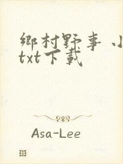 乡村野事 小说txt下载