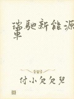 瑞驰新能源面包车