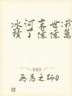 冰河末世:我囤积了亿亿万物资小说阅读