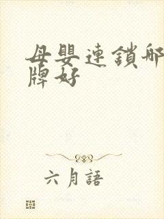 母婴连锁哪个品牌好