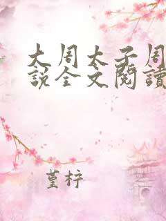 大周太子周铮小说全文阅读
