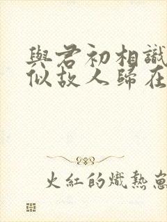 与君初相识·恰似故人归在哪里看