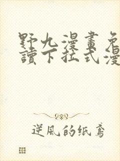 野九漫画免费阅读下拉式漫画
