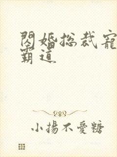 闪婚总裁宠妻太霸道