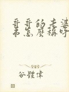 哥哥的老婆的弟弟怎么称呼