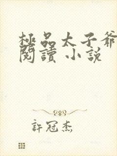 极品太子爷免费阅读 小说