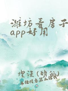 潍坊看房子哪个app好用