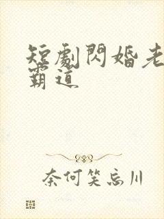 短剧闪婚老公太霸道