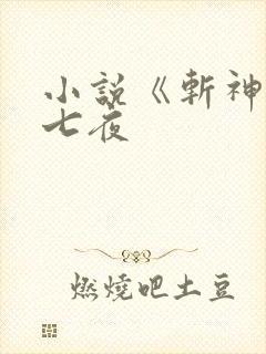 小说《斩神》林七夜