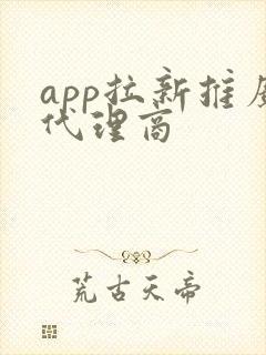 app拉新推广代理商