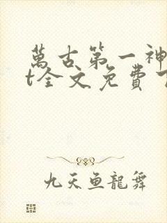 万古第一神txt全文免费下载