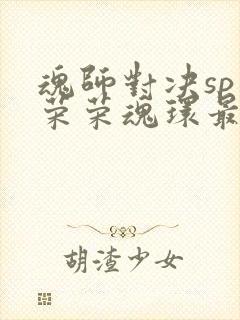 魂师对决sp宁荣荣魂环最佳搭配