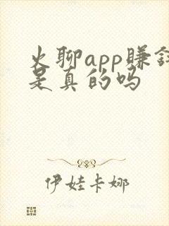 火聊app赚钱是真的吗