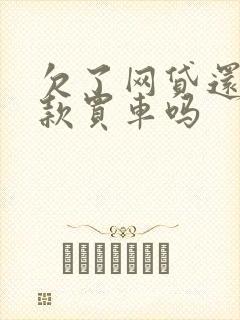 欠了网贷还能贷款买车吗