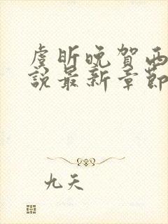 虞昕晚贺西洲小说最新章节更新内容