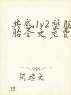 共感1v2双胞胎全文免费阅读