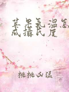 苹果气温怎么改成摄氏度