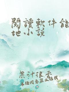 阅读软件能看本地小说