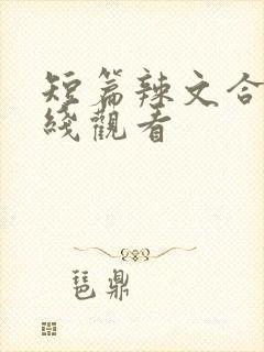 短篇辣文合集在线观看