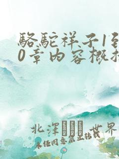 骆驼祥子1到10章内容概括50字