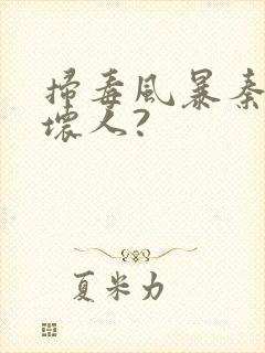 扫毒风暴秦昊是坏人?