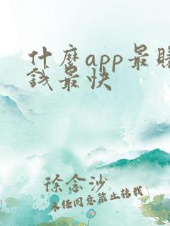 什么app最赚钱最快