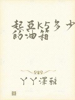 起亚k5多少升的油箱