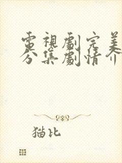 电视剧完美关系分集剧情介绍