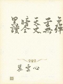 黑暗天子免费阅读全文无弹窗小说