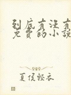 到底有没有真正免费的小说软件