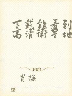 下载能看到人的高清卫星地图