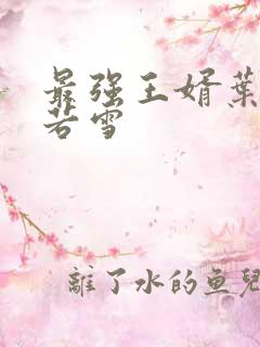 最强王婿叶凡唐若雪
