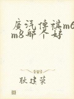 广汽传祺m6和m8哪个好