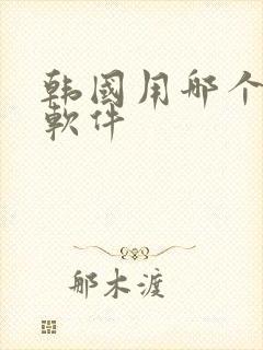 韩国用哪个聊天软件