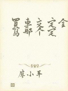 买车交定金应该写哪个定