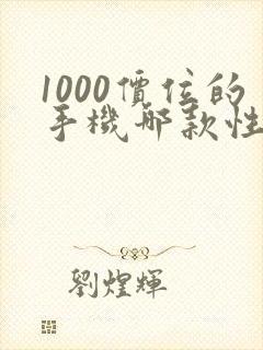 1000价位的手机哪款性价比高