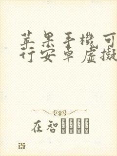 苹果手机可以运行安卓虚拟机吗