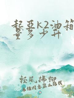 起亚k2油箱容量多少升