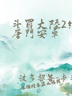 斗罗大陆2绝世唐门安卓