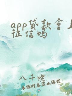 app贷款会上征信吗