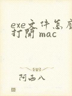 exe文件怎么打开 mac